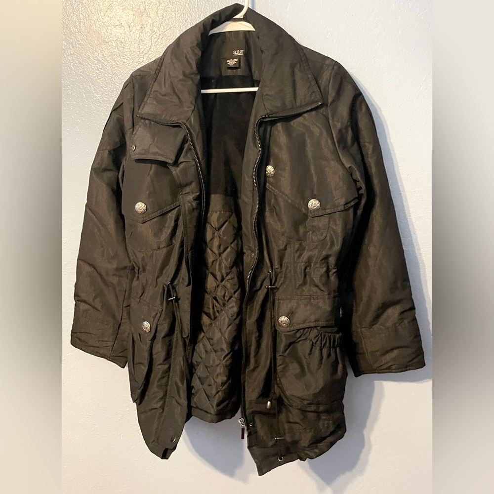 💕 LP Ana Rain/Snow Black Jacket Petite Large 💕 3/$30 SALE!
